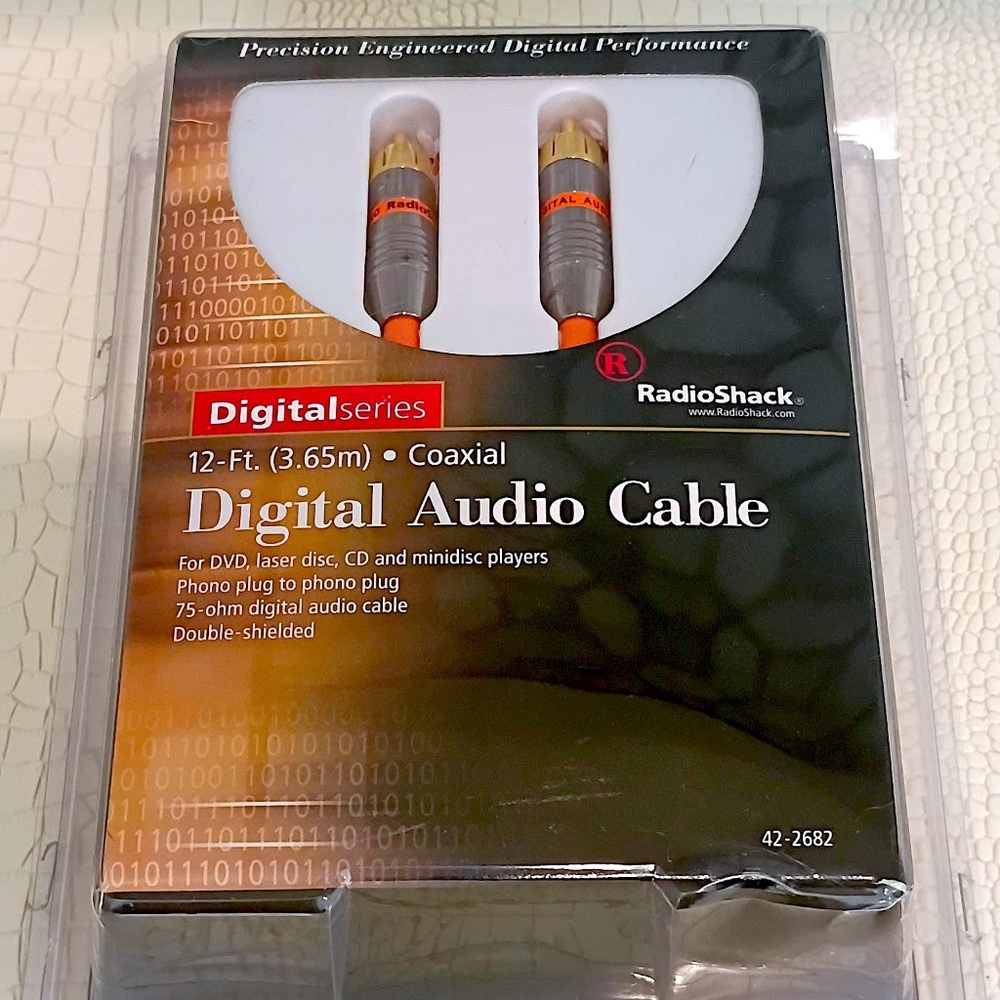 Hi-End Digital Audio Cable 12-Ft. Digital Series Radio Shack # 42-2682 (Unused)